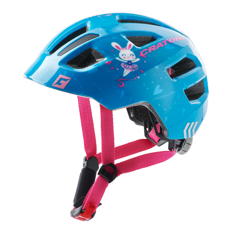 Cratoni Maxster Kinderhelm bunny blue glossy