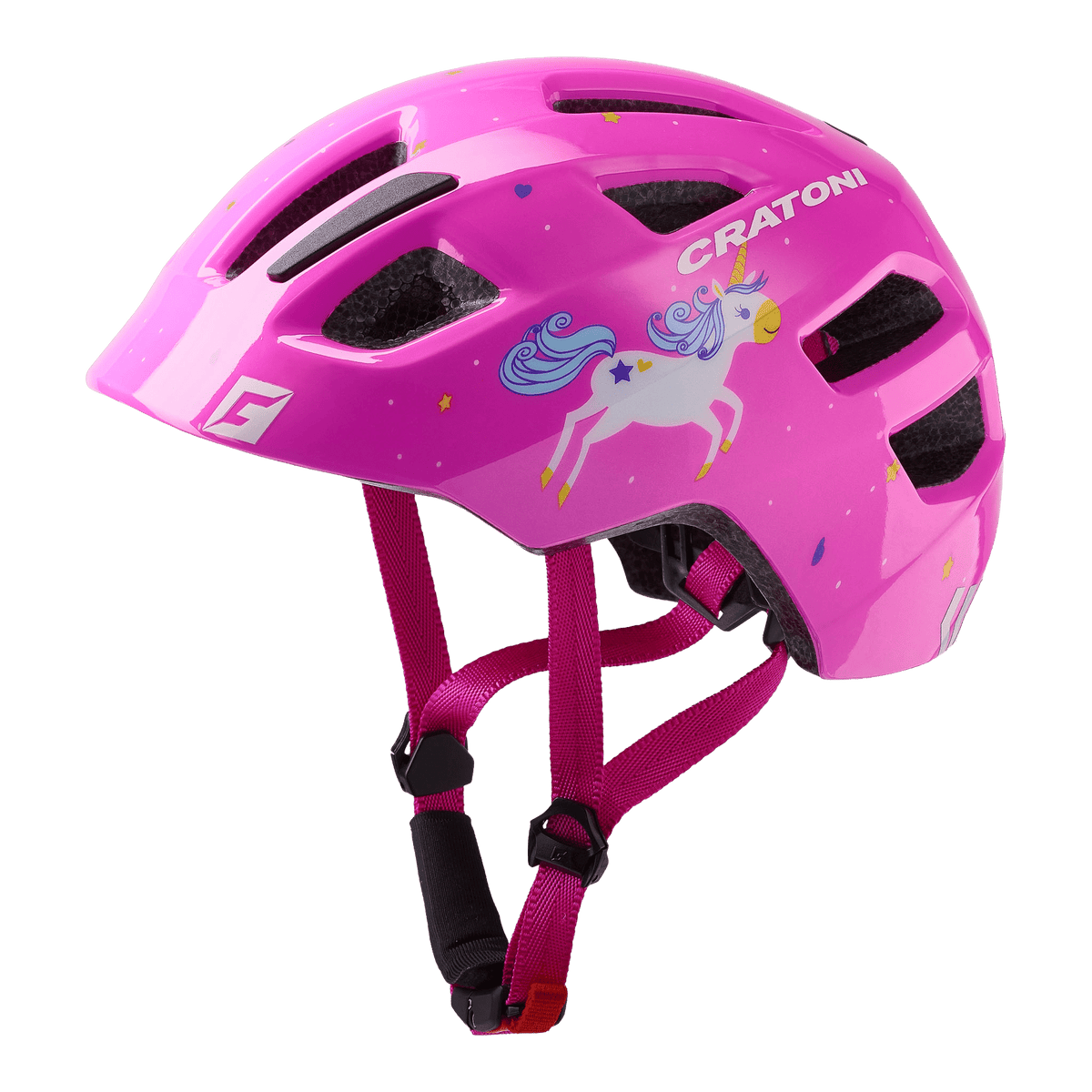 Cratoni Maxster Kinderhelm unicorn pink glossy