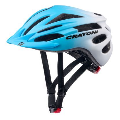 Cratoni Pacer Jr Kinder Fahrradhelm blue-white matt