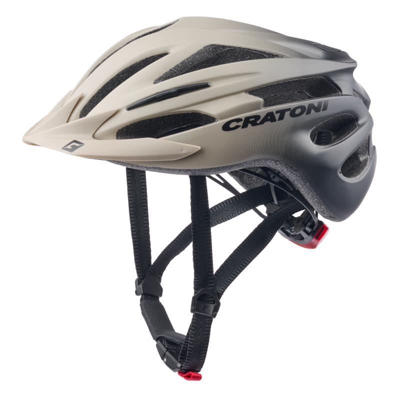 Cratoni Pacer Jr Kinder Fahrradhelm darksand-black matt