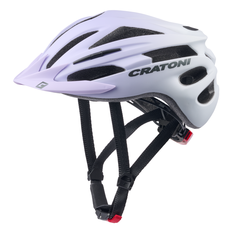 Cratoni Pacer Jr Kinder Fahrradhelm lavender-white matt