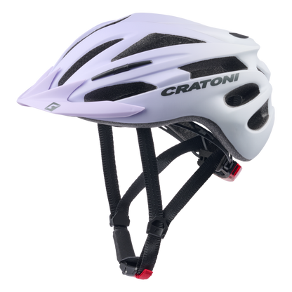 Cratoni Pacer Jr Kinder Fahrradhelm lavender-white matt