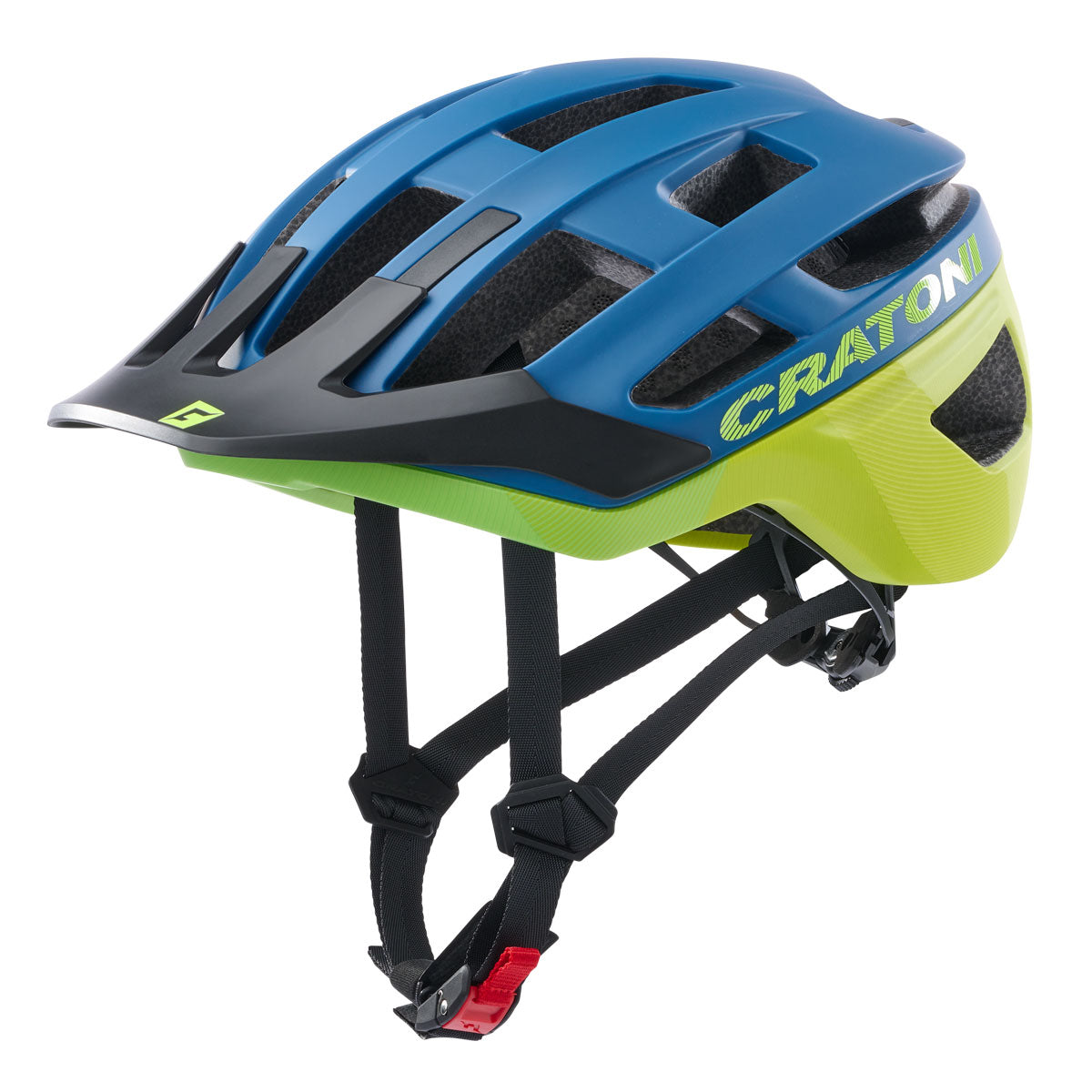 Cratoni AllRace MTB Helm blue-neonyellow matt