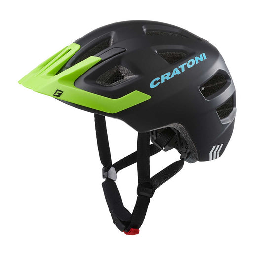 Cratoni Maxster Pro Kinderhelm black-lime matt