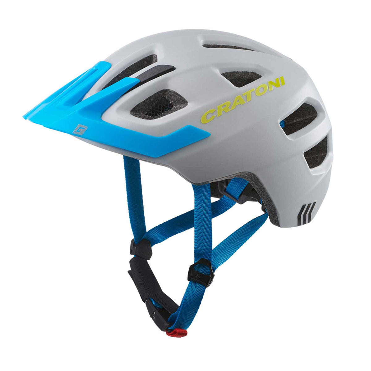 Cratoni Maxster Pro Kinderhelm grey-blue matt