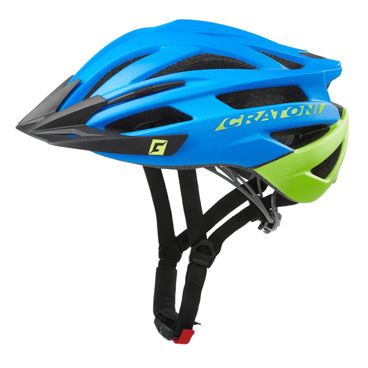Cratoni Agravic Fahrradhelm - blue-lime matt