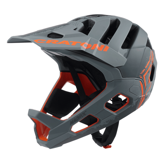 Cratoni Madroc Fullface Fahrradhelm - Enduro & Downhill - anthracite-orange matt