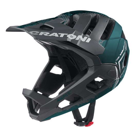 Cratoni Madroc Fullface Fahrradhelm - Enduro & Downhill - black-petrol matt