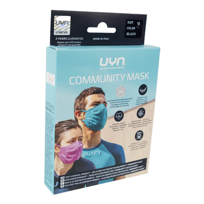 UYN Gesichtsmaske Community Mask Mund-Nasenmaske schwarz