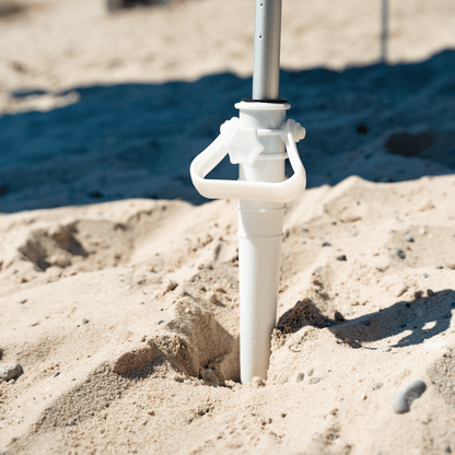 No Stress Strandzelt mit UPF 50+ Sonnensegel 300x300 cm bis 6 Personen