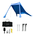 No Stress Strandzelt mit UPF 50+ Sonnensegel 210x 200 cm bis 4 Personen