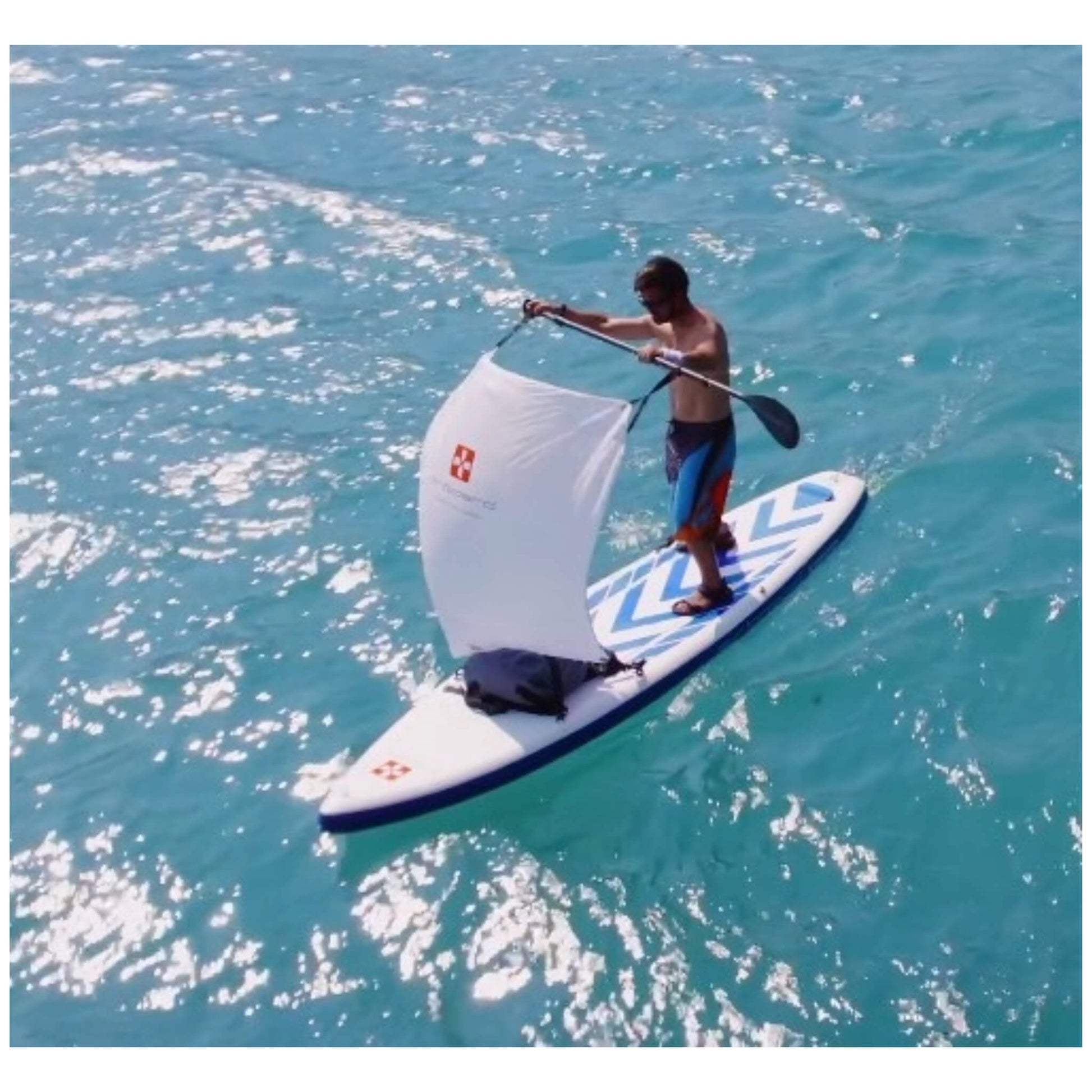 Airboard SUP Sail Segel weiß 140x135 cm