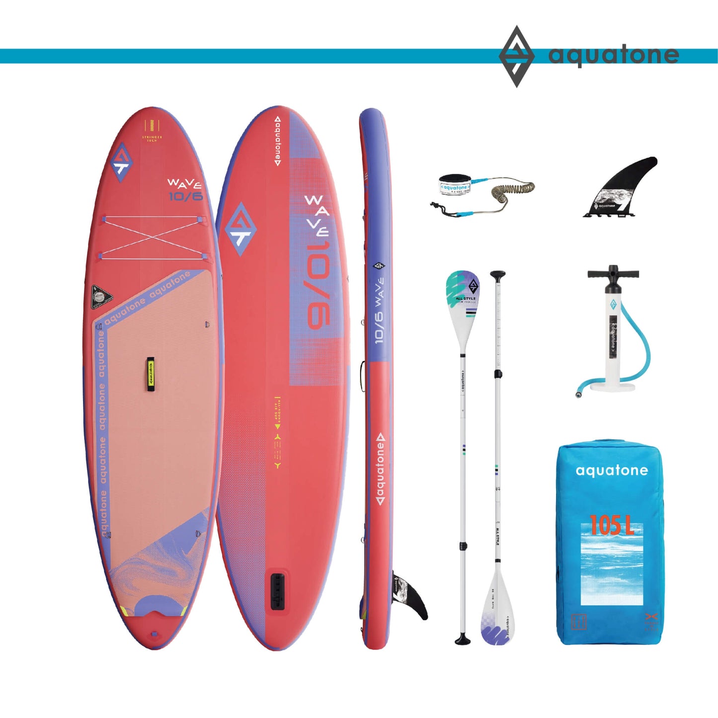 Aquatone Wave 10'6" x 32" Sup Board Set