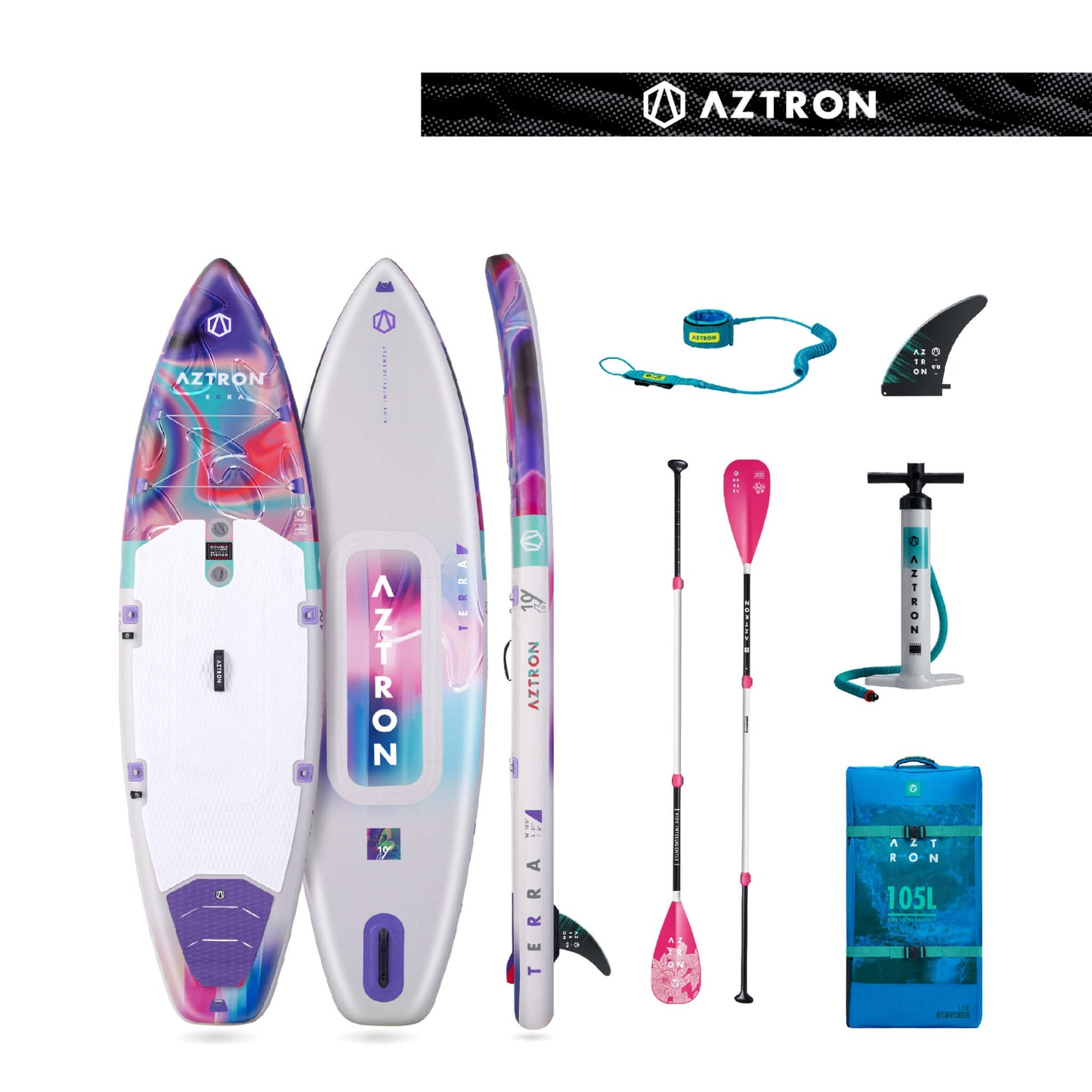Aztron 10'6 x 31 Terra 3.0 Touring iSUP Board Set
