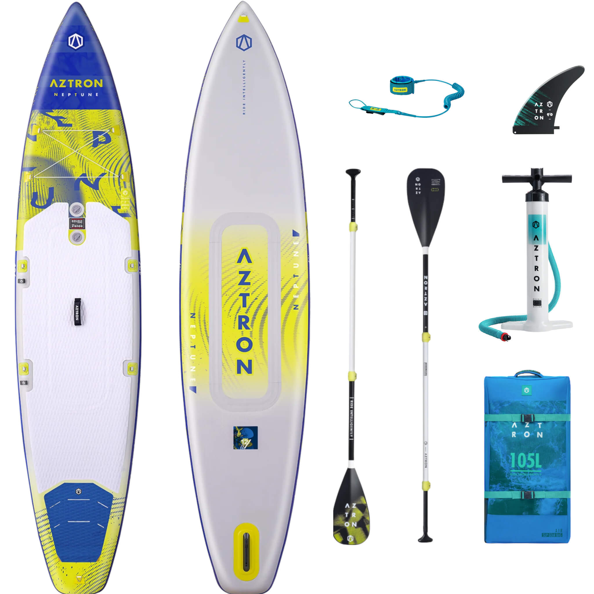 Aztron 12'6 x 32 Neptune Touring iSUP Board Set – 3s SUP