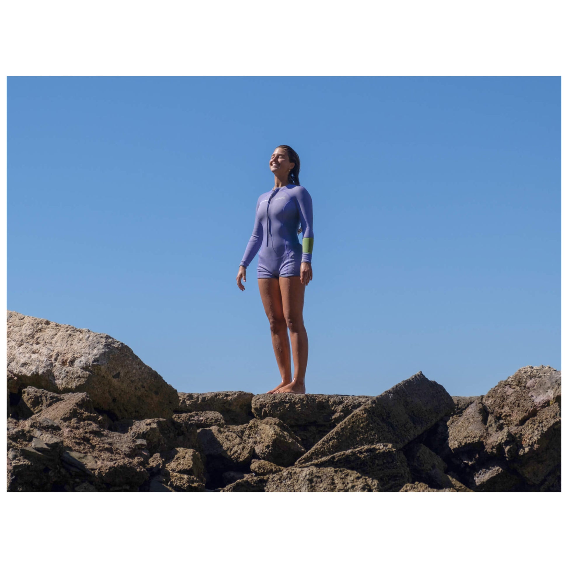 Aztron 3/2 mm Aurora 2.0 Shorty Damen Neoprenanzug lila