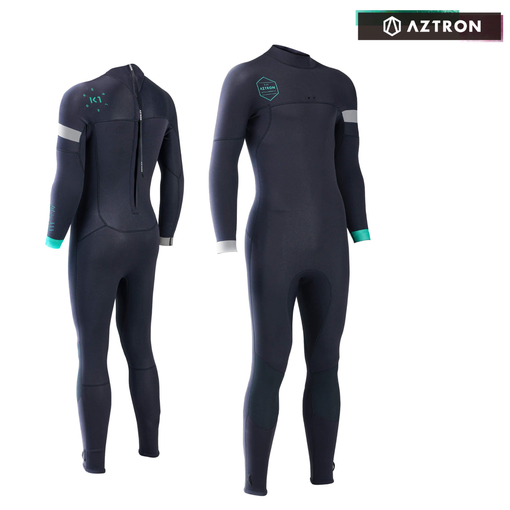 Aztron 3/2 mm Kepler K1 Mens Fullsuit Neoprenanzug schwarz