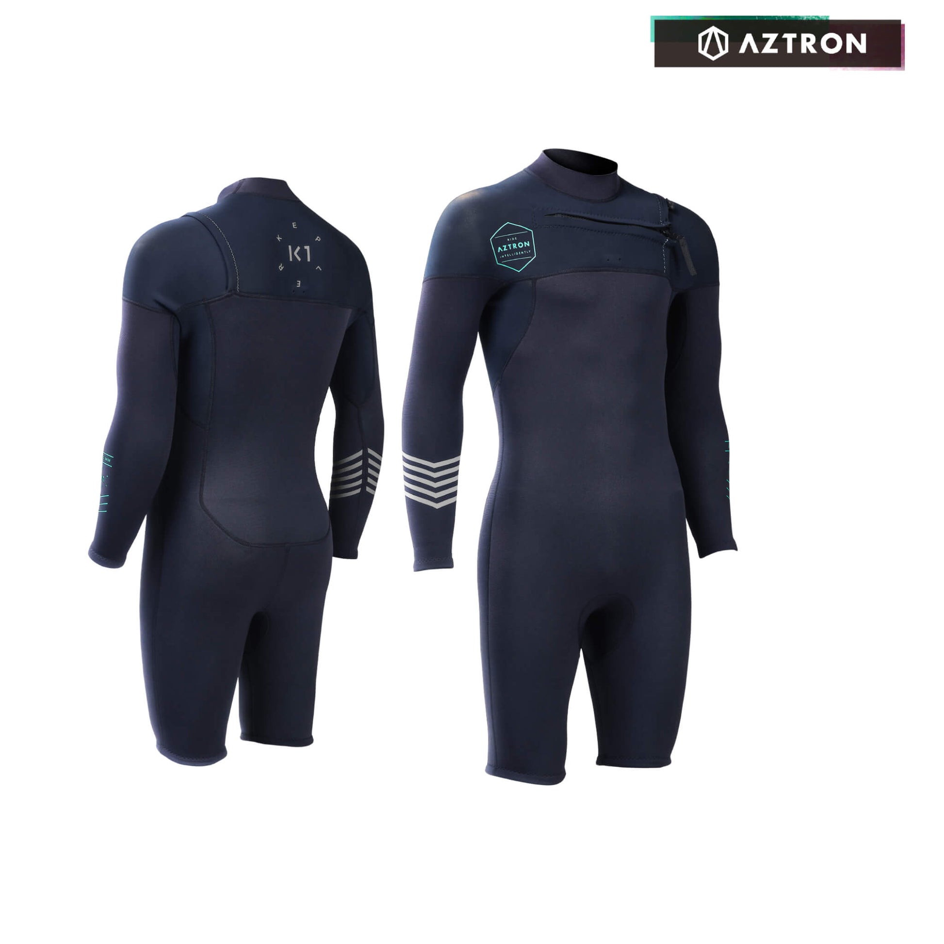 Aztron 3/2 mm Kepler K1 Mens Shorty Neoprenanzug schwarz