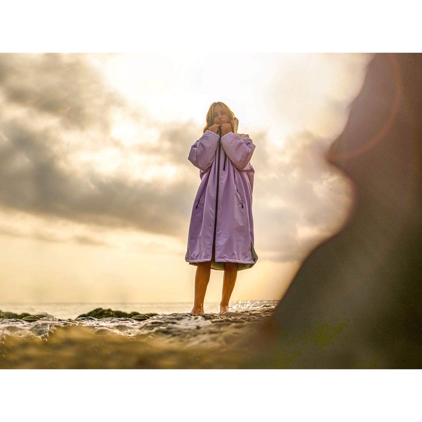 Aztron Change Jacket Damen Poncho Windjacke Wechselmantel lila