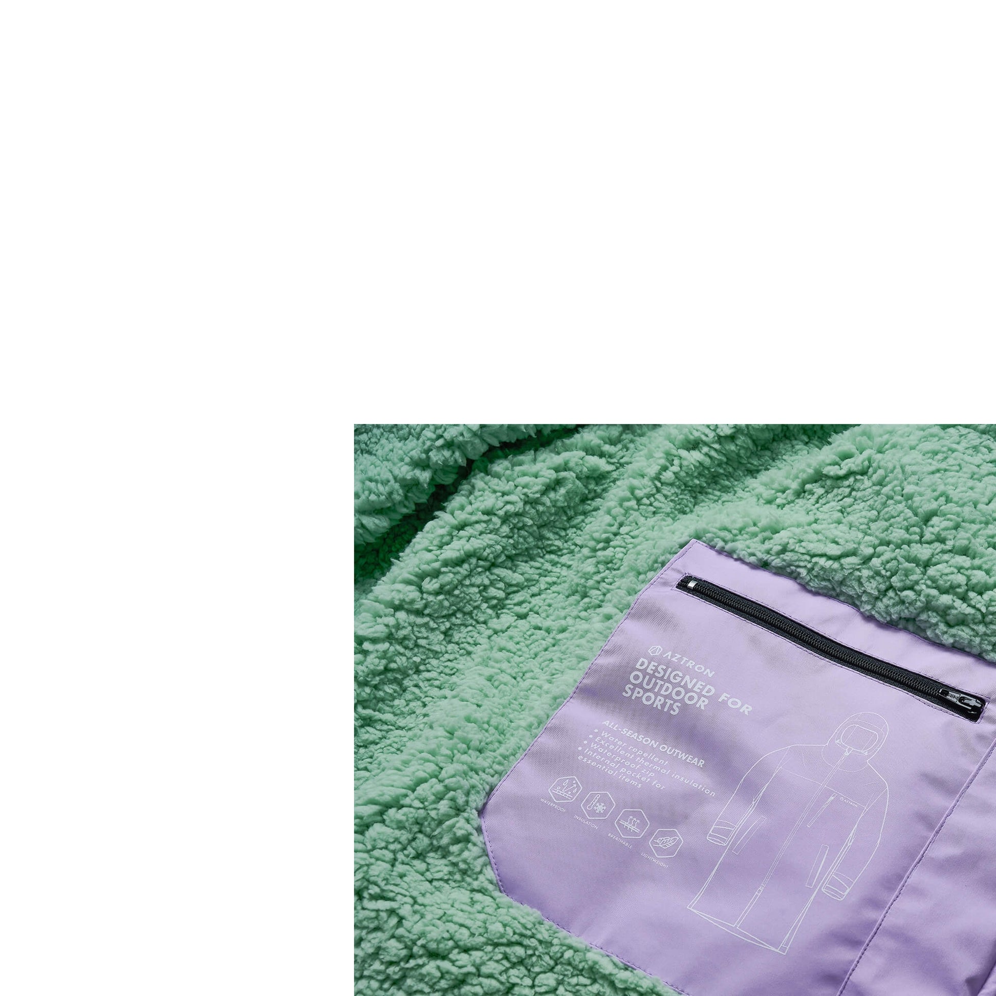 Aztron Change Jacket Damen Poncho Windjacke Wechselmantel lila