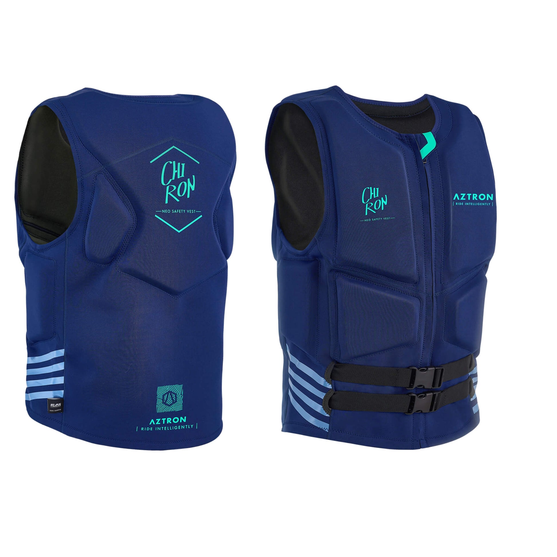 Aztron Chiron Neoprene Safety Vest Schwimmweste mit Aufprallschutz blau