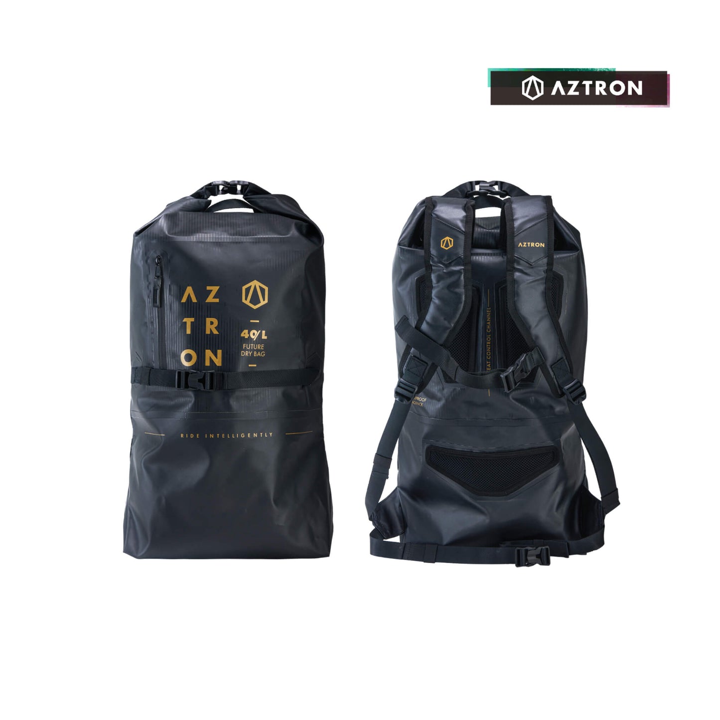 Aztron Future Dry Bag 40l Backpack Rucksack schwarz