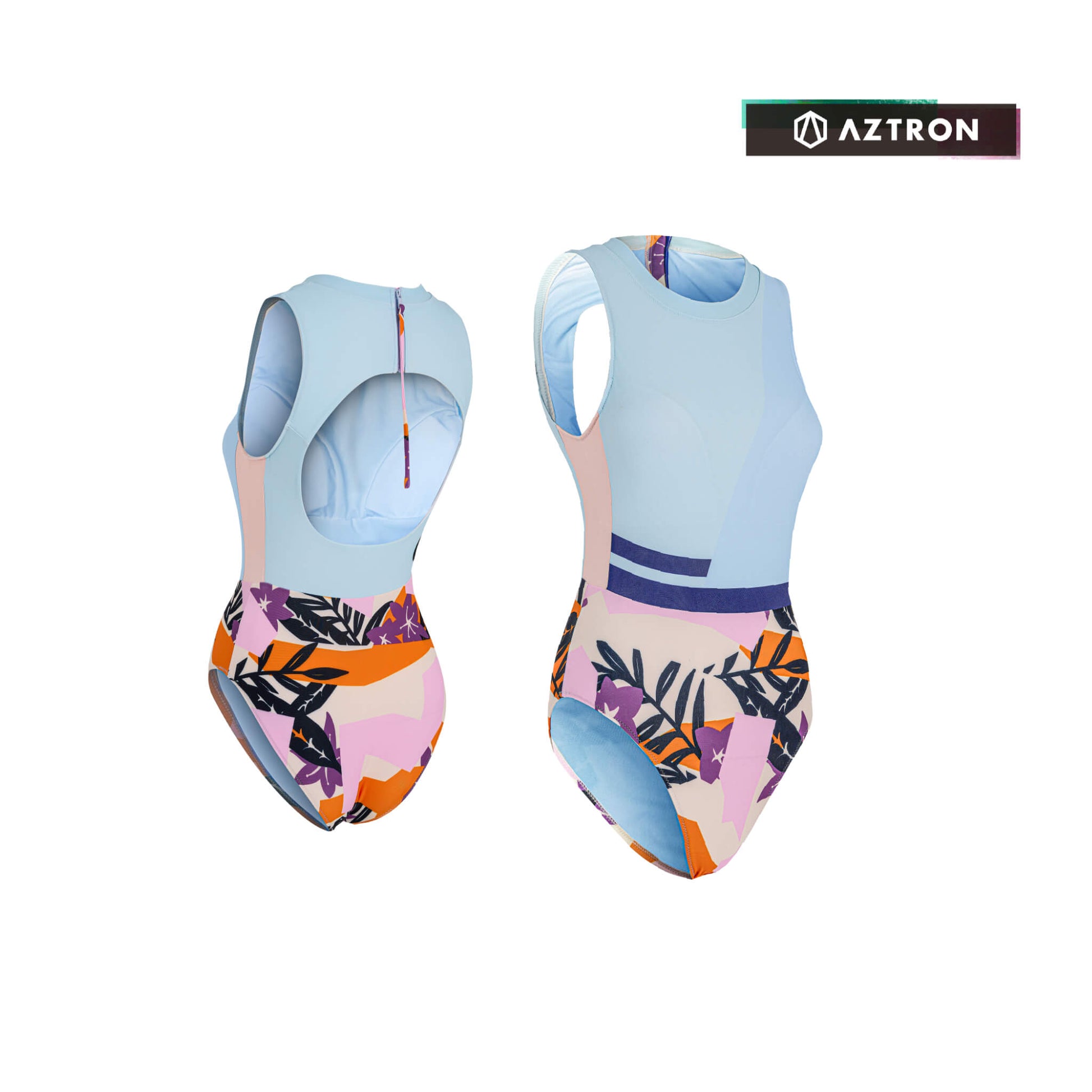 Aztron Laguna Damen Funktions Badeanzug blau