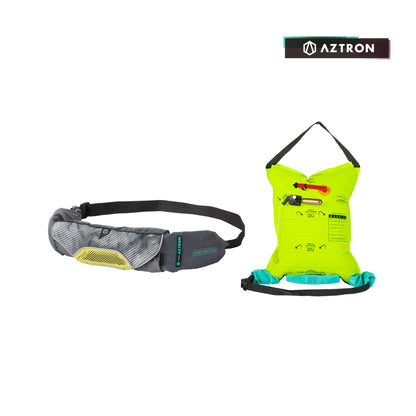 Aztron Orbit Starline Inflatable Safety Belt Schwimmhilfe Rettungsboje aufblasbar incl. Kartusche