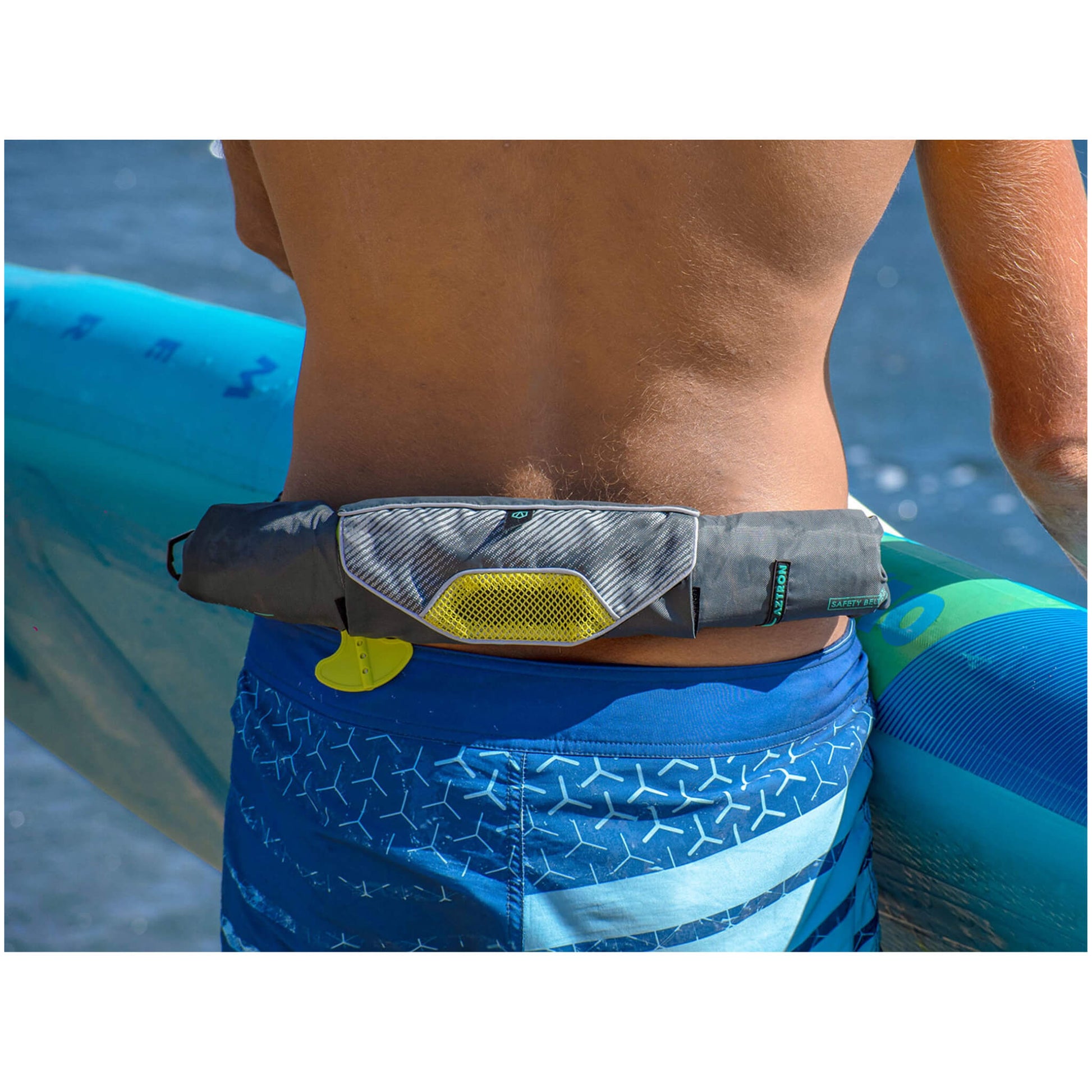 Aztron Orbit Starline Inflatable Safety Belt Schwimmhilfe Rettungsboje aufblasbar incl. Kartusche
