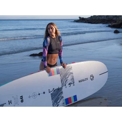 Aztron Papillon LS Rashguard Damen Swimmshirt Funktionsshirt schwarz