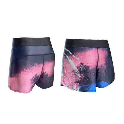 Aztron Papillon Rashguard Short Damen Funktionsshorts schwarz