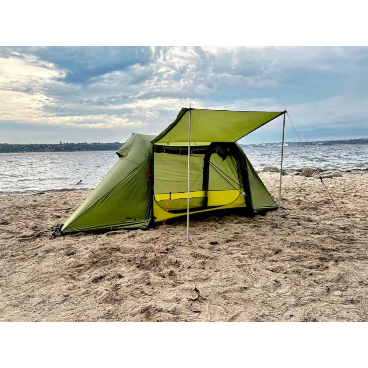 Bajao Cabin Tunnelzelt SUP Zelt grün für SUP ab 11'6" bis 14"