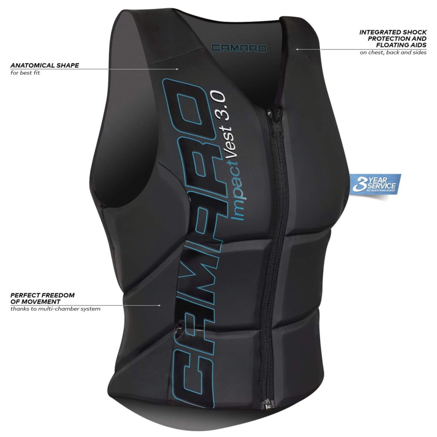 Camaro Impact Vest  Damen Schwimmweste schwarz