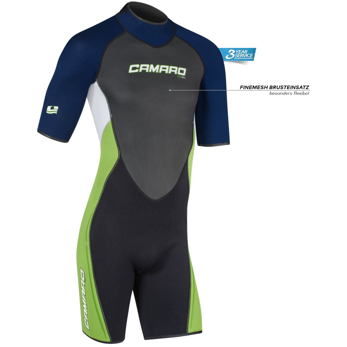 Camaro Revo Shorty Neoprenanzug schwarz