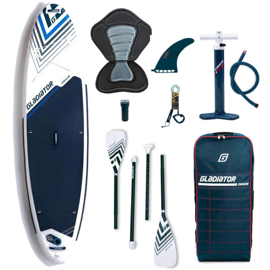 Gladiator Origin 10'8" SC x 34" Plus SUP Board Komplett Set mit Kajaksitz 2025-ReSale