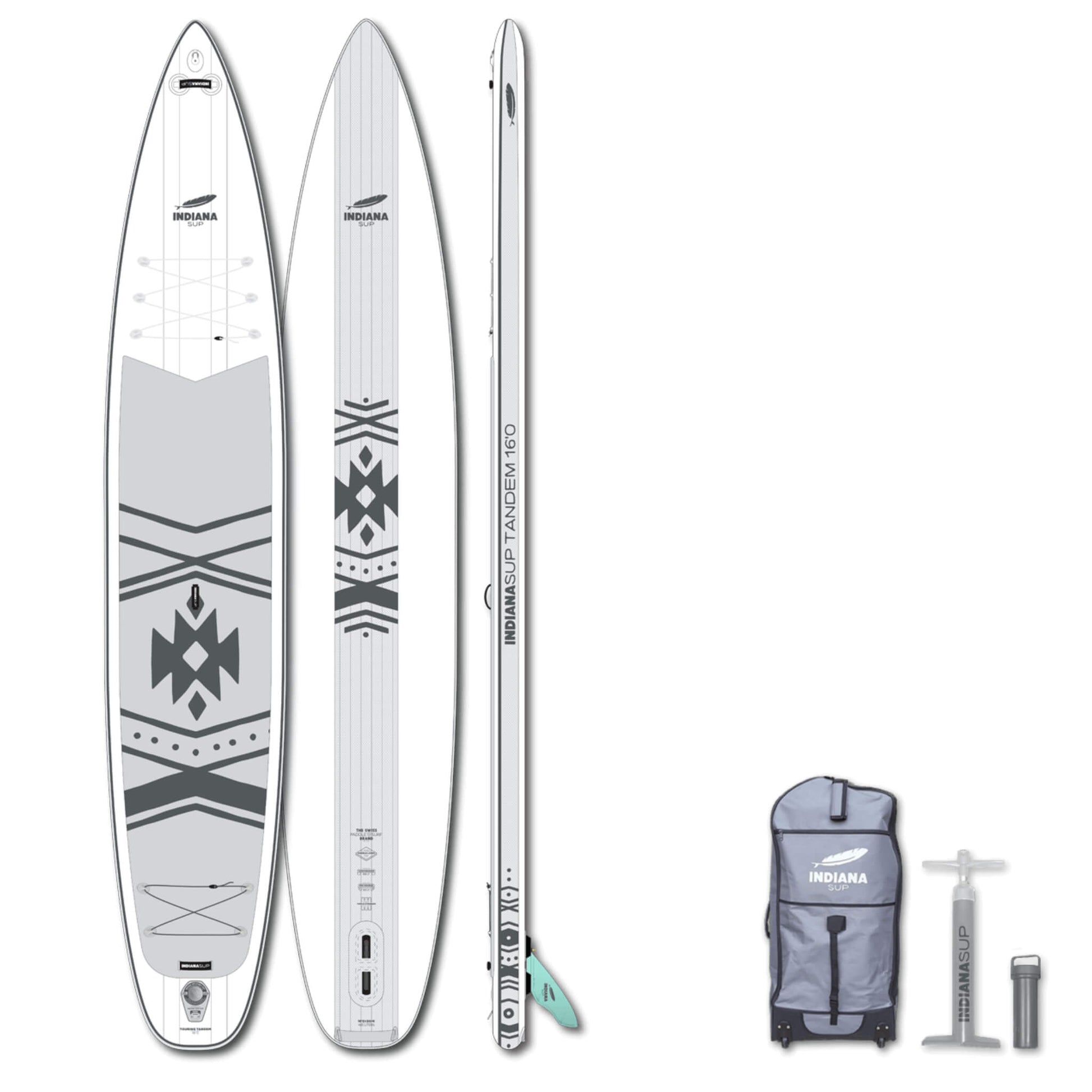 Indiana 16'0" Touring Tandem Inflatable SUP Board 2025
