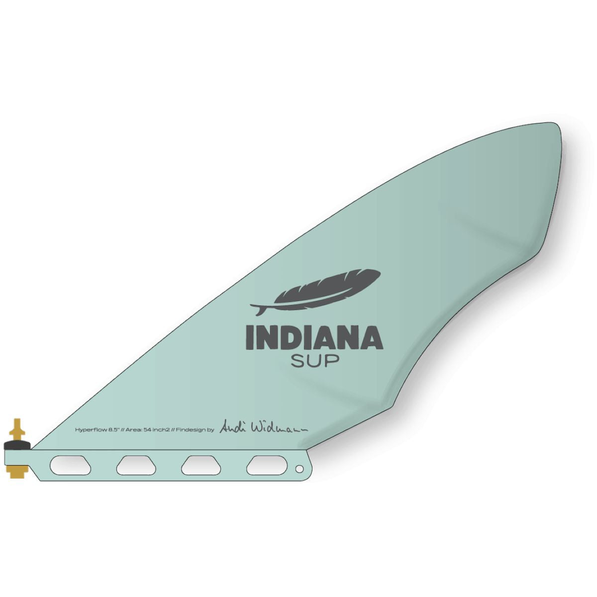 Indiana 8,5" Hyperflow Fin mint SUP Board Finne grün