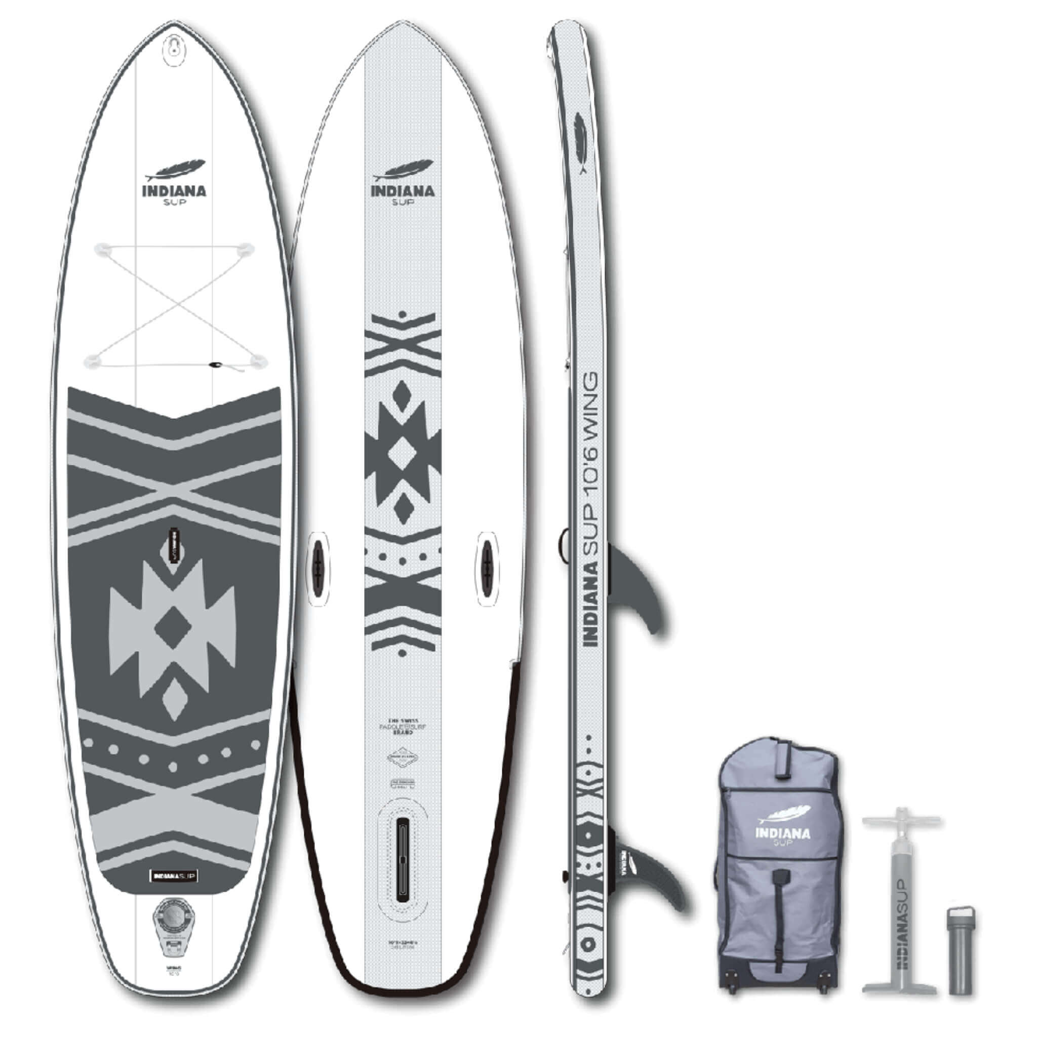 Indiana 10'6 Wing WindSup Allround Inflatable SUP Board 2026 – 3s SUP