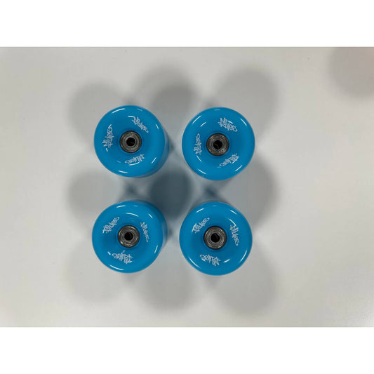 No Rules Universal Skate Board Rollen Set 4 Stück 66 mm blau