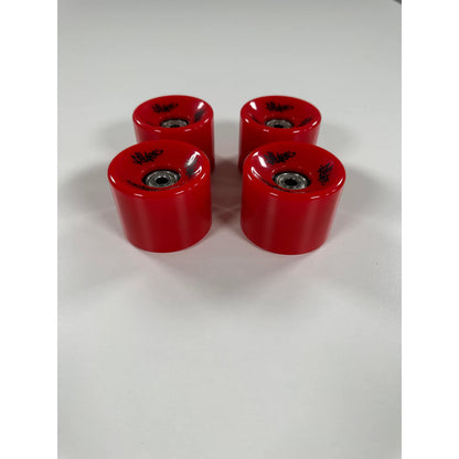 No Rules Universal Skate Board Rollen Set 4 Stück 62 mm rot