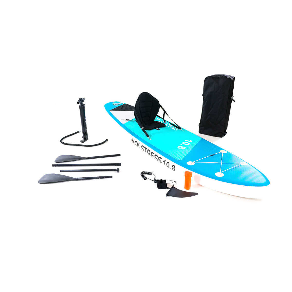 No Stress 10'8" x 34" SUP Board Komplett Set 2025
