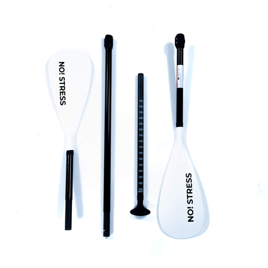 No Stress Fiberglas Kajak und SUP Paddel 4-teilig