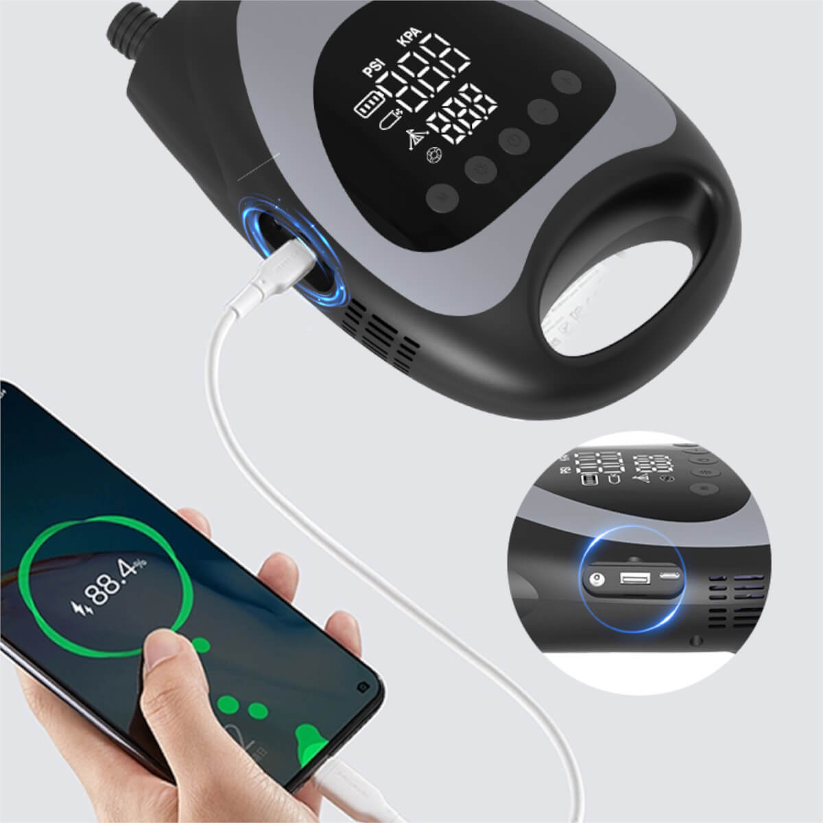 No Stress SUP elektrische Hochdruckpumpe 20 PSI