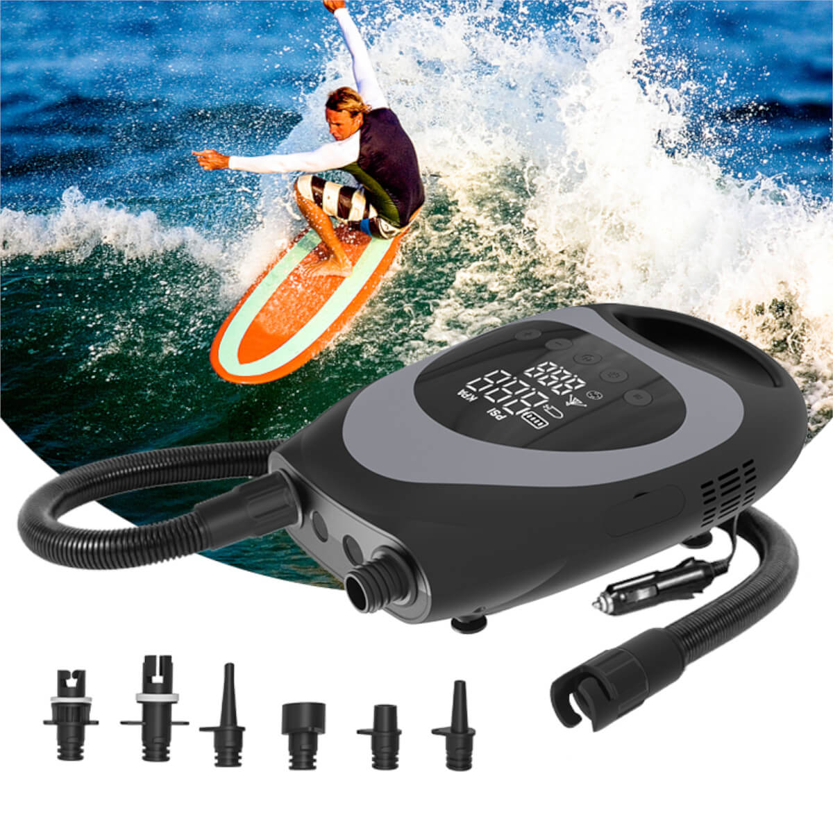 No Stress SUP elektrische Hochdruckpumpe 20 PSI