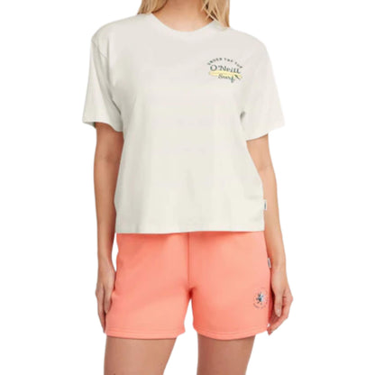 O'Neill Boxy Back Print Damen T- Shirt weiß