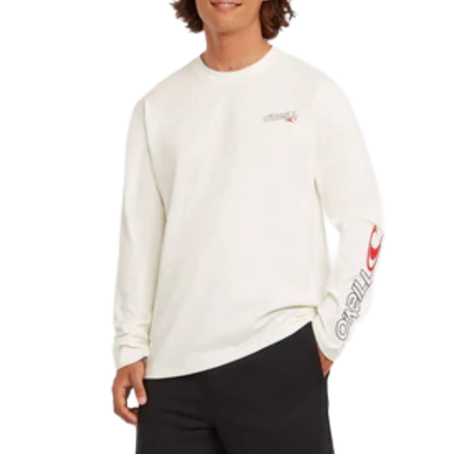 O'Neill Essentials 90's Logo LS Langarmshirt weiß