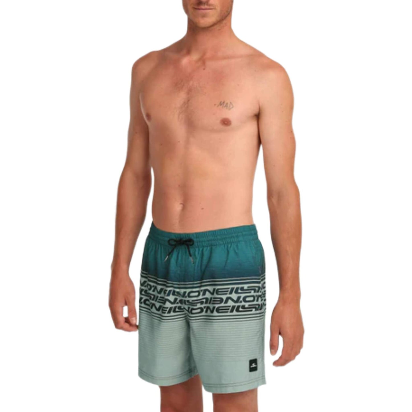 O'Neill Logo Stripe 16 Swim Shorts grün