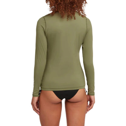 O'Neill Skins LS Rashguard Damen Funktionsshirt grün