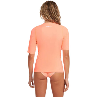 O'Neill Skins SS Rashguard Damen Funktionsshirt orange