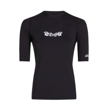 O'Neill Skins SS Rashguard Damen Funktionsshirt schwarz